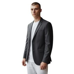 ASOS Navy Blue Wool Blend Blazer Jacket Men's Size Medium